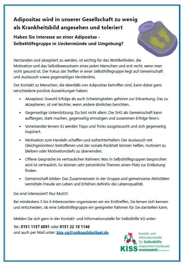 Aufruf SHG Adipositas